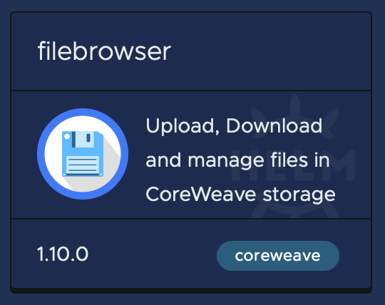 The filebrowser application